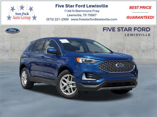Blue Metallic 2024 Ford Edge SEL AWD SUV / Crossover All-Wheel Drive 8-Speed Automatic