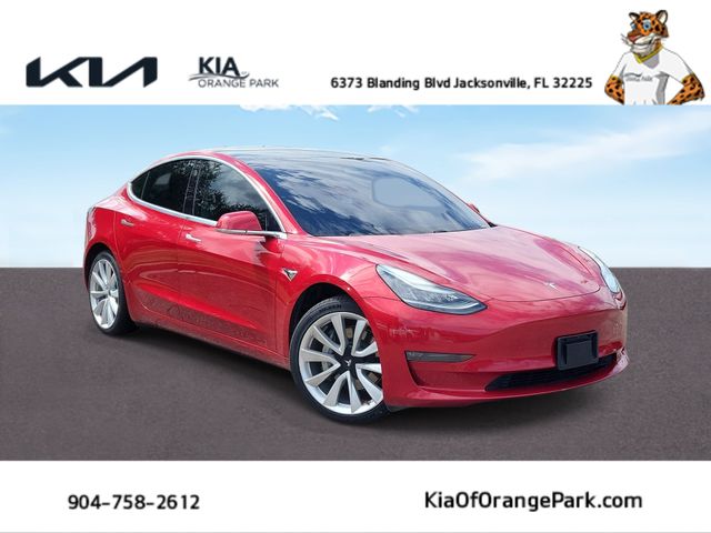 Red Multi-Coat 2020 Tesla Model 3 Sedan All-Wheel Drive 1-Speed Automatic