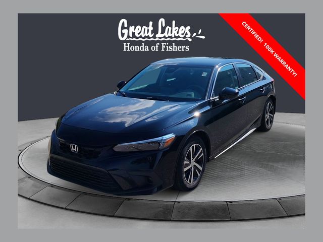 Crystal Black Pearl 2023 Honda Civic Hatchback Hatchback Front-Wheel Drive Continuously Variable Transmission