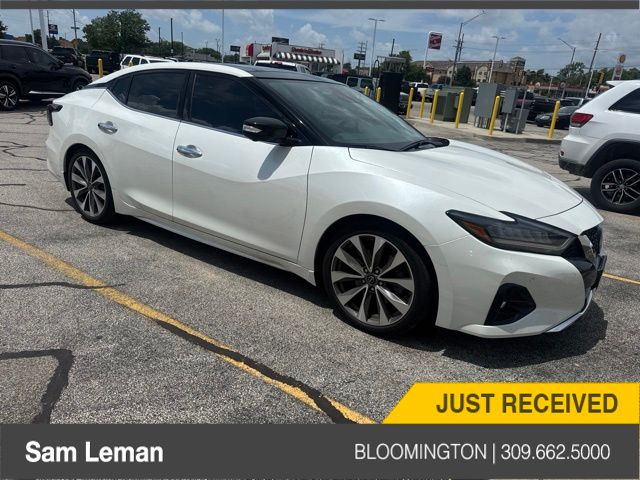 Pearl White Tricoat 2023 Nissan Maxima Sedan Front-Wheel Drive Continuously Variable Transmission