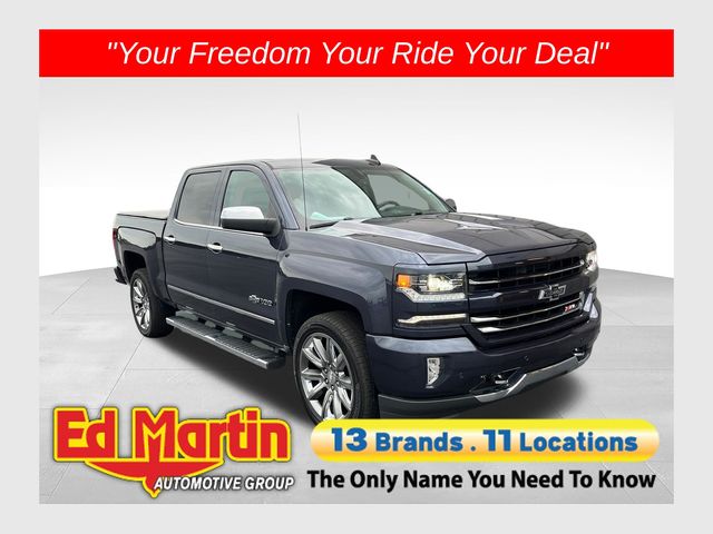 Blue Metallic 2018 Chevrolet Silverado 1500 Pickup Truck Four-Wheel Drive 8-Speed Automatic Overdrive