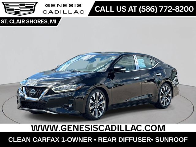 Super Black 2023 Nissan Maxima Sedan Front-Wheel Drive Continuously Variable Transmission