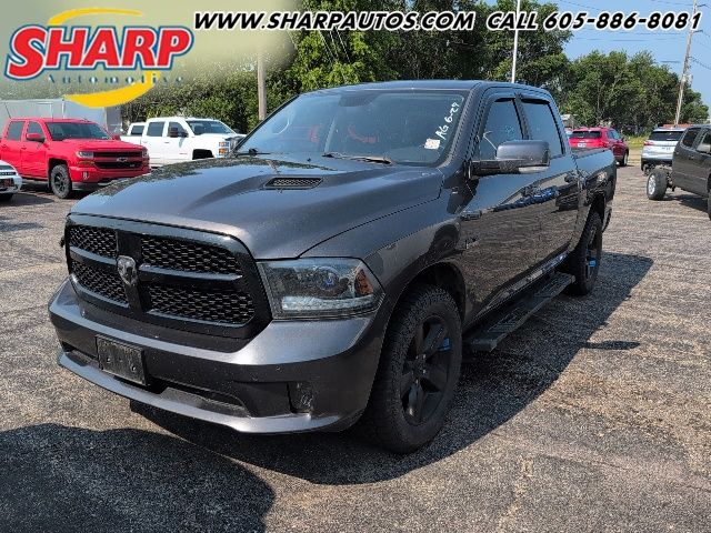 Gray (Granite Crystal Metallic Clearcoat) 2015 RAM 1500 Pickup Truck Four-Wheel Drive 8-Speed Automatic