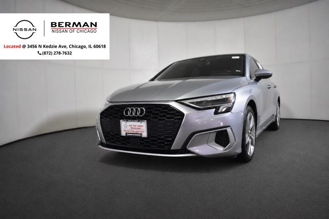 Silver 2023 Audi A3 40 TFSI Premium FWD Sedan Front-Wheel Drive 7-Speed Automatic