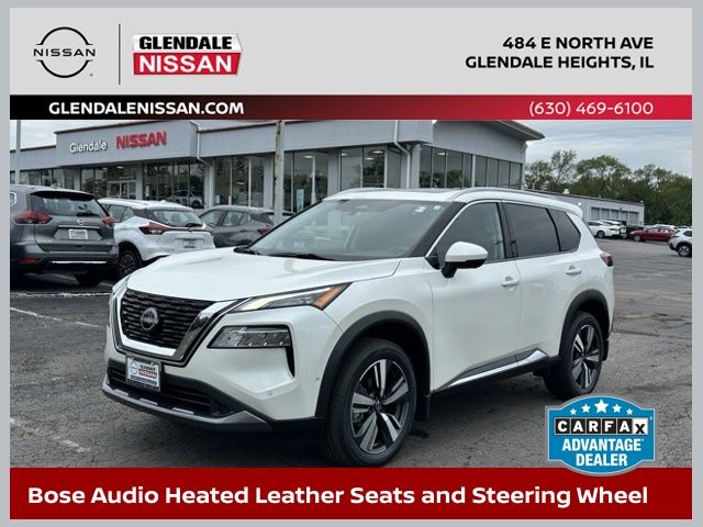 Pearl White Tricoat 2023 Nissan Rogue SUV / Crossover All-Wheel Drive Continuously Variable Transmission
