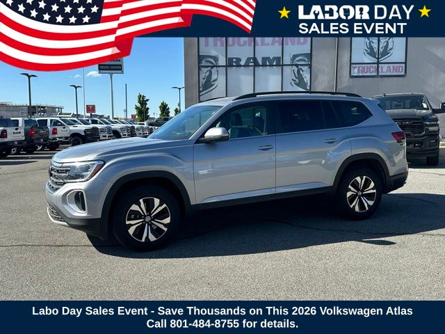 Silver 2026 Volkswagen Atlas SUV / Crossover All-Wheel Drive 8-Speed Automatic