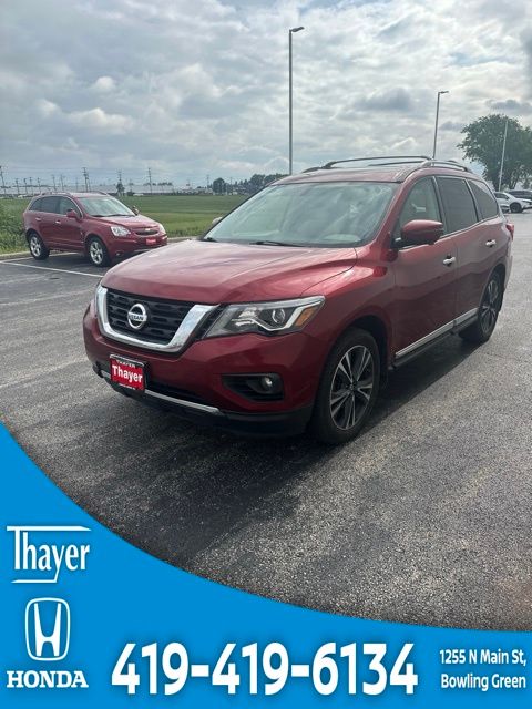 Red (Scarlet Ember) 2018 Nissan Pathfinder SUV / Crossover Four-Wheel Drive Continuously Variable Transmission