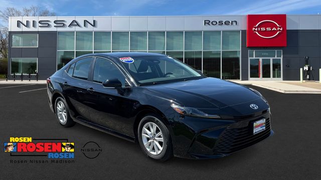 Midnight Black Metallic 2025 Toyota Camry LE FWD Sedan Front-Wheel Drive Continuously Variable Transmission