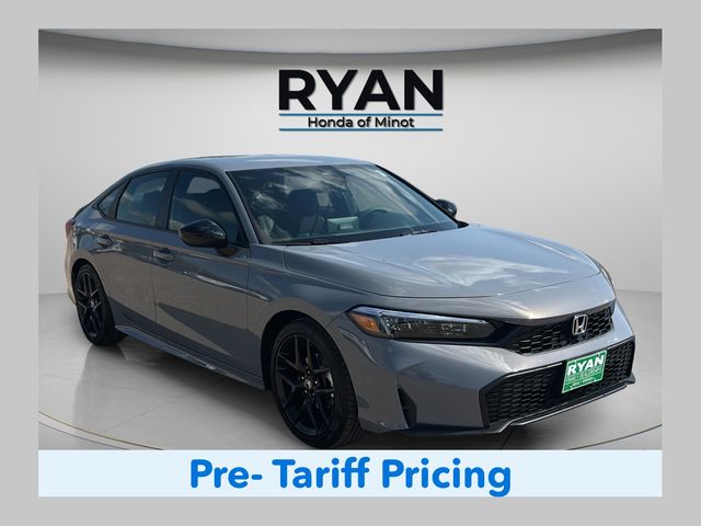 Urban Gray Pearl 2026 Honda Civic Sedan Front-Wheel Drive Continuously Variable Transmission
