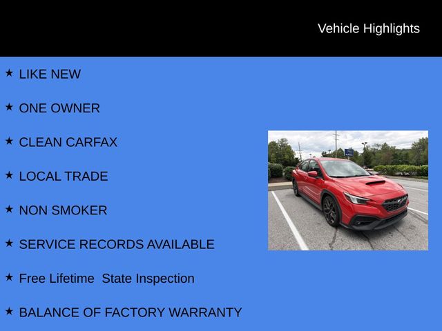 2024 Subaru WRX TR Red at Auto Express Mitsubishi