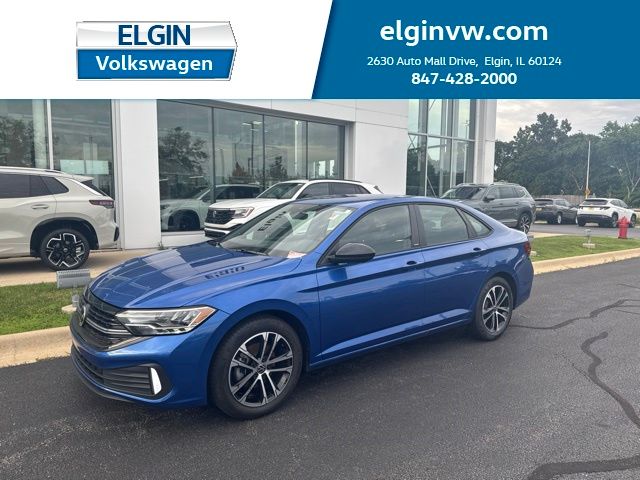 Rising Blue Metallic 2024 Volkswagen Jetta Sedan Front-Wheel Drive 8-Speed Automatic