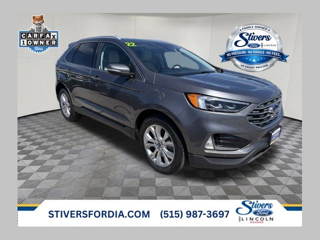 Carbonized Gray Metallic 2022 Ford Edge SUV / Crossover All-Wheel Drive 8-Speed Automatic