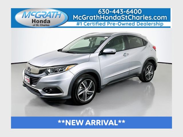 Lunar Silver Metallic 2022 Honda HR-V EX AWD SUV / Crossover All-Wheel Drive Continuously Variable Transmission