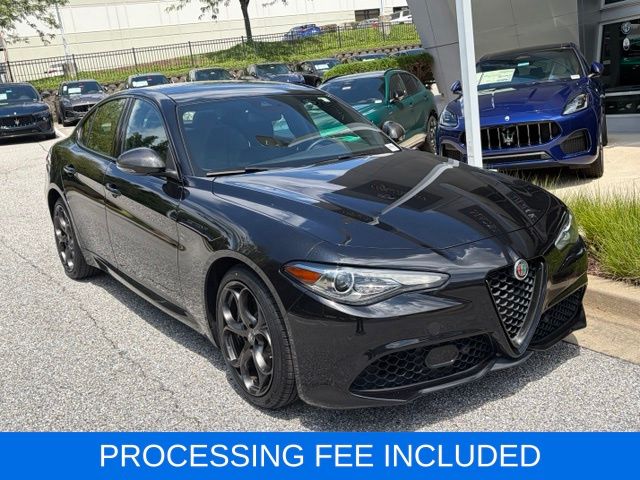 Vulcano Black Metallic 2023 Alfa Romeo Giulia Sedan All-Wheel Drive 8-Speed Automatic