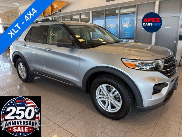 Silver Metallic 2020 Ford Explorer XLT AWD SUV / Crossover All-Wheel Drive Automatic