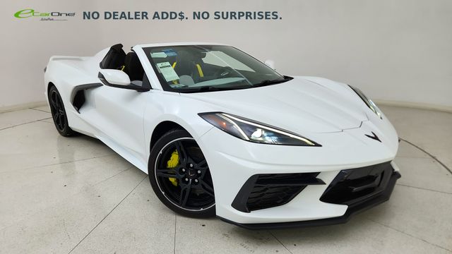 Arctic White 2022 Chevrolet Corvette Stingray 3LT Convertible RWD Convertible Rear-Wheel Drive 8-Speed Dual Clutch