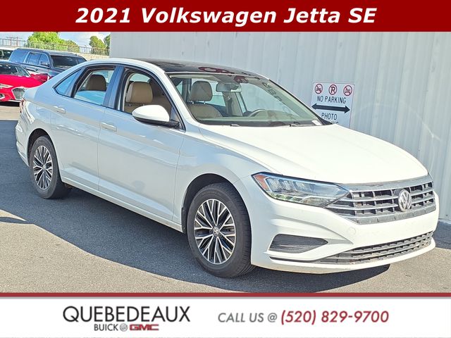 Pure White 2021 Volkswagen Jetta Sedan Front-Wheel Drive 8-Speed Automatic
