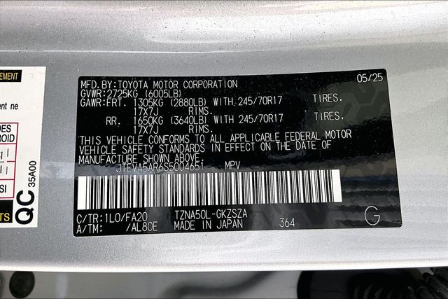 Used 2025 Toyota 4Runner SR5 4D Sport Utility