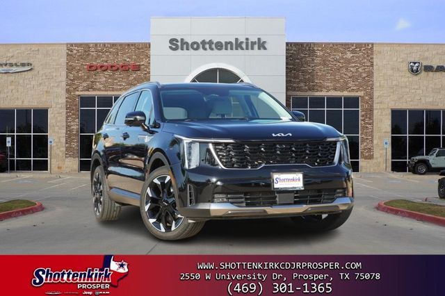 Ebony Black 2024 Kia Sorento SUV / Crossover Front-Wheel Drive 8-Speed Dual Clutch