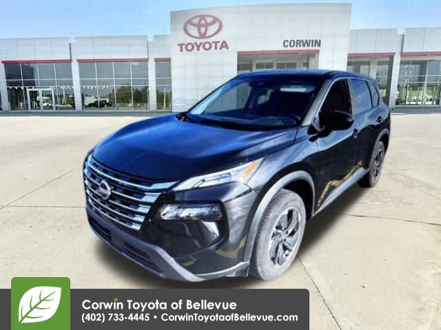 Super Black 2025 Nissan Rogue SV AWD SUV / Crossover All-Wheel Drive Continuously Variable Transmission