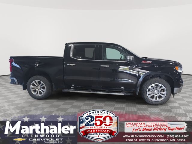 Black 2024 Chevrolet Silverado 1500 Pickup Truck Four-Wheel Drive Automatic