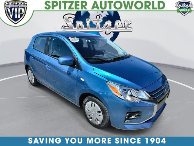 Sapphire Blue Metallic 2024 Mitsubishi Mirage ES FWD Hatchback Front-Wheel Drive Continuously Variable Transmission