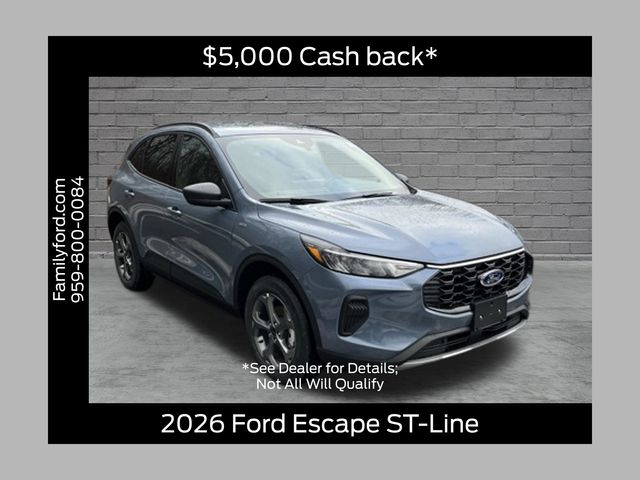 Vapor Blue Metallic 2026 Ford Escape SUV / Crossover All-Wheel Drive 8-Speed Automatic
