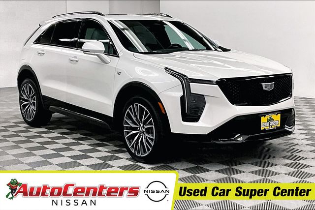 Crystal White Tricoat 2024 Cadillac XT4 Sport AWD SUV / Crossover Four-Wheel Drive 9-Speed Automatic