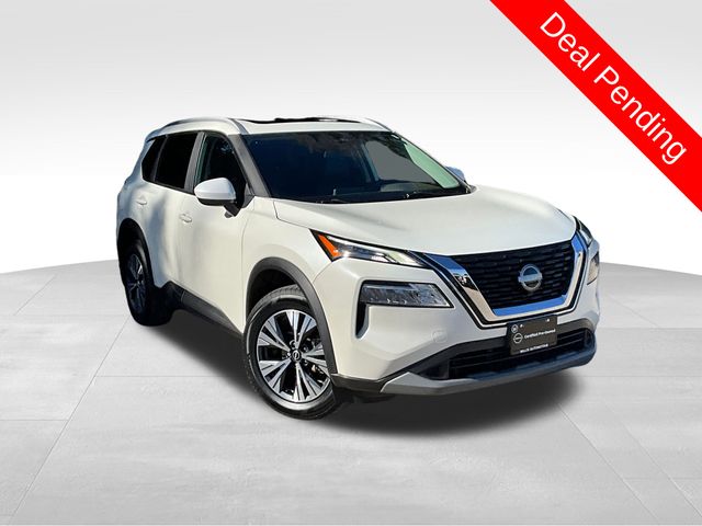 Pearl White Tricoat 2023 Nissan Rogue SV AWD SUV / Crossover All-Wheel Drive Continuously Variable Transmission