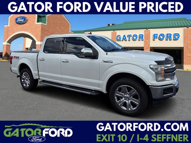 White Platinum Clearcoat Metallic 2019 Ford F-150 Pickup Truck Four-Wheel Drive Automatic