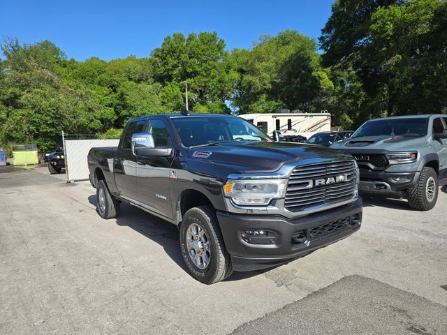 Gray (Granite Crystal Metallic Clearcoat) 2024 RAM 2500 Laramie Crew Cab 4WD Pickup Truck Four-Wheel Drive 6-Speed Automatic