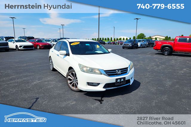 White 2014 Honda Accord Sedan Front-Wheel Drive Continuously Variable Transmission