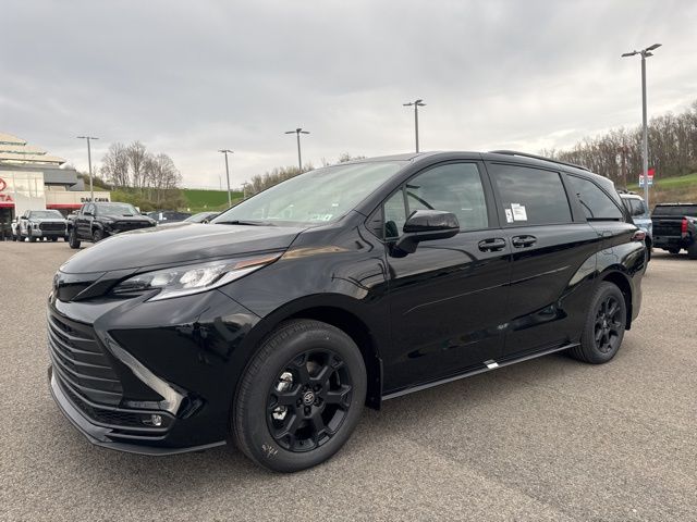 Black 2026 Toyota Sienna Woodland Edition 7-Passenger AWD Minivan All-Wheel Drive Continuously Variable Transmission