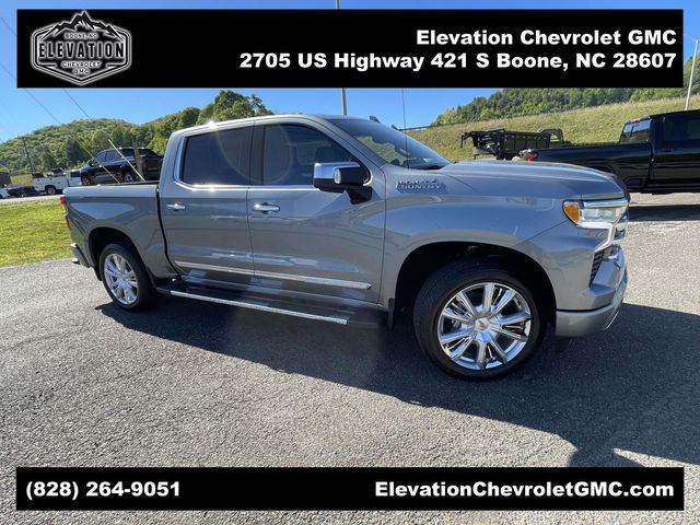 Sterling Gray Metallic 2026 Chevrolet Silverado 1500 High Country Crew Cab 4WD Pickup Truck Four-Wheel Drive Automatic