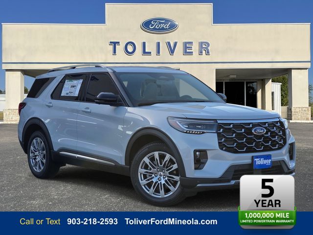 Space White Metallic 2026 Ford Explorer SUV / Crossover Rear-Wheel Drive Automatic