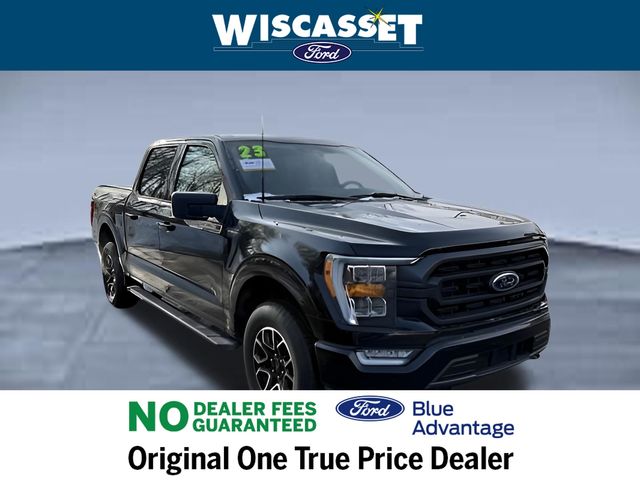 Agate Black Metallic 2023 Ford F-150 XLT SuperCrew 4WD Pickup Truck Four-Wheel Drive Automatic