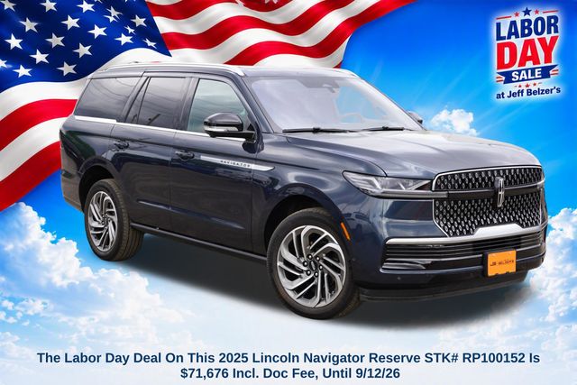 Flight Blue Metallic Clearcoat 2025 Lincoln Navigator SUV / Crossover Four-Wheel Drive Automatic