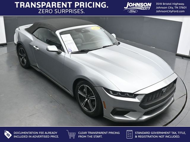 Silver Metallic 2024 Ford Mustang EcoBoost Premium Convertible RWD Convertible Rear-Wheel Drive Automatic