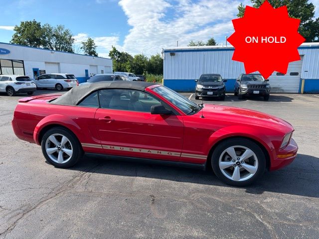 Torch Red Clearcoat 2007 Ford Mustang Convertible Rear-Wheel Drive 5-Speed Automatic