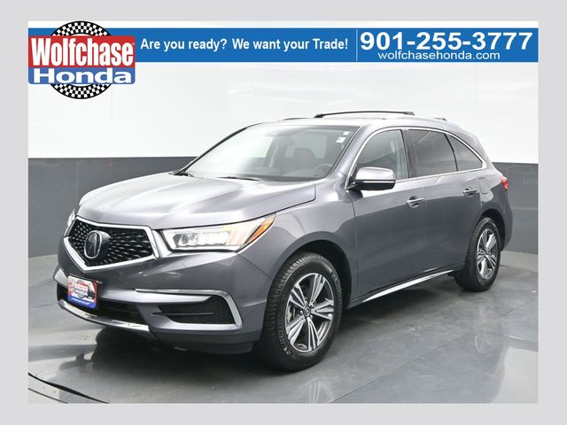Gray (Modern Steel Metallic) 2018 Acura MDX FWD SUV / Crossover Front-Wheel Drive 9-Speed Automatic