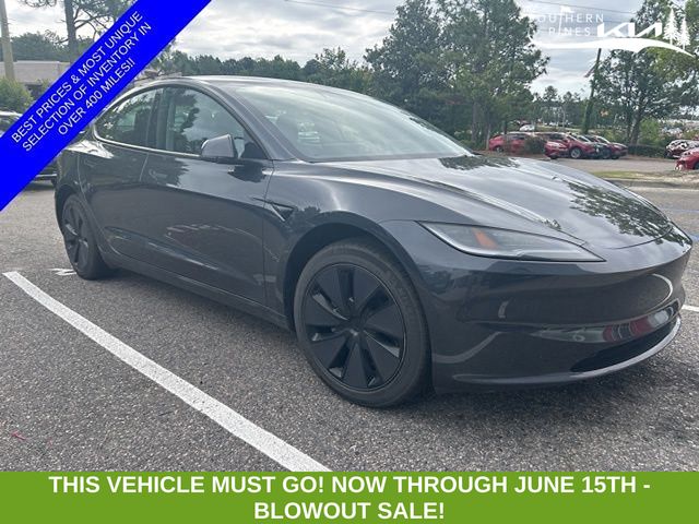 Diamond Black 2025 Tesla Model 3 Long Range RWD Sedan Rear-Wheel Drive 1-Speed Automatic