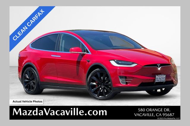 Red Multi-Coat 2020 Tesla Model X SUV / Crossover All-Wheel Drive 1-Speed Automatic