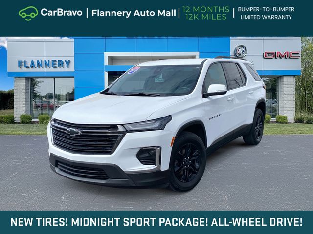 Summit White 2023 Chevrolet Traverse SUV / Crossover Four-Wheel Drive 9-Speed Automatic
