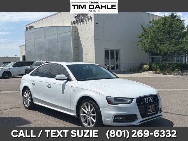 Glacier White 2015 Audi A4 Sedan All-Wheel Drive 8-Speed Automatic