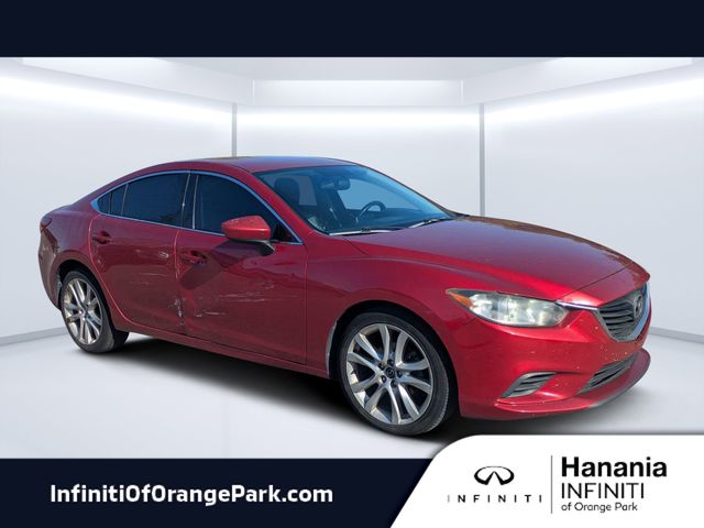Soul Red Metallic 2016 Mazda MAZDA6 i Touring Sedan Front-Wheel Drive 6-Speed Manual
