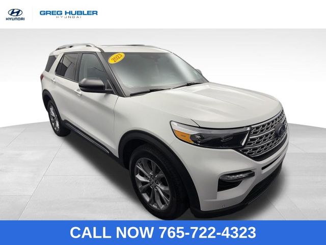 Star White Metallic Tri-Coat 2023 Ford Explorer Limited AWD SUV / Crossover All-Wheel Drive Automatic