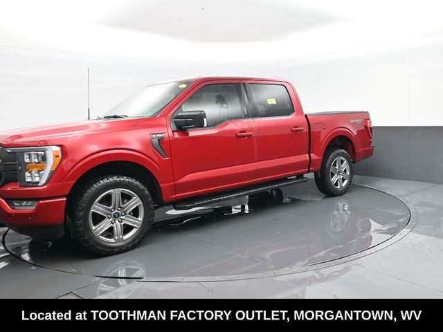 Red 2022 Ford F-150 Pickup Truck Four-Wheel Drive Automatic