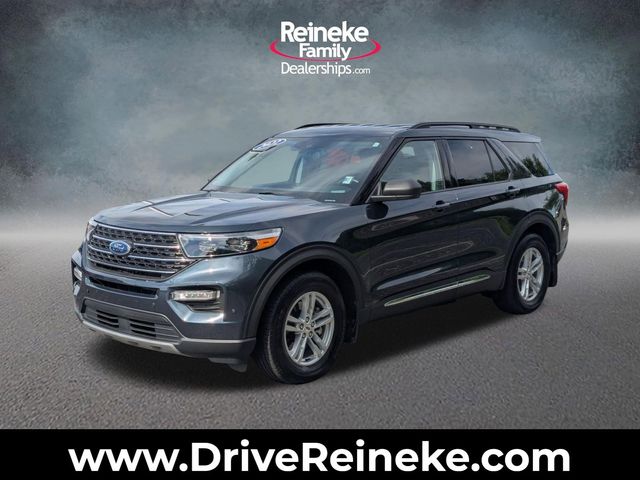 Blue Metallic 2022 Ford Explorer XLT RWD SUV / Crossover Rear-Wheel Drive Automatic