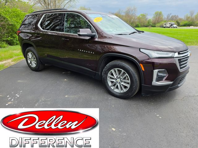 Black Cherry Metallic 2023 Chevrolet Traverse LT Leather AWD SUV / Crossover Four-Wheel Drive 9-Speed Automatic