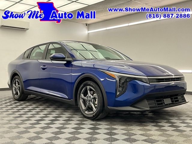 Deep Sea Blue 2025 Kia K4 LXS FWD Sedan Front-Wheel Drive Continuously Variable Transmission